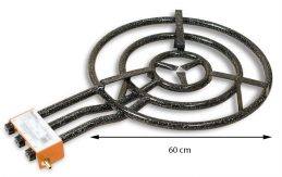 GrillSymbol gassbrenner utendørs 21kw/ ø 60 cm