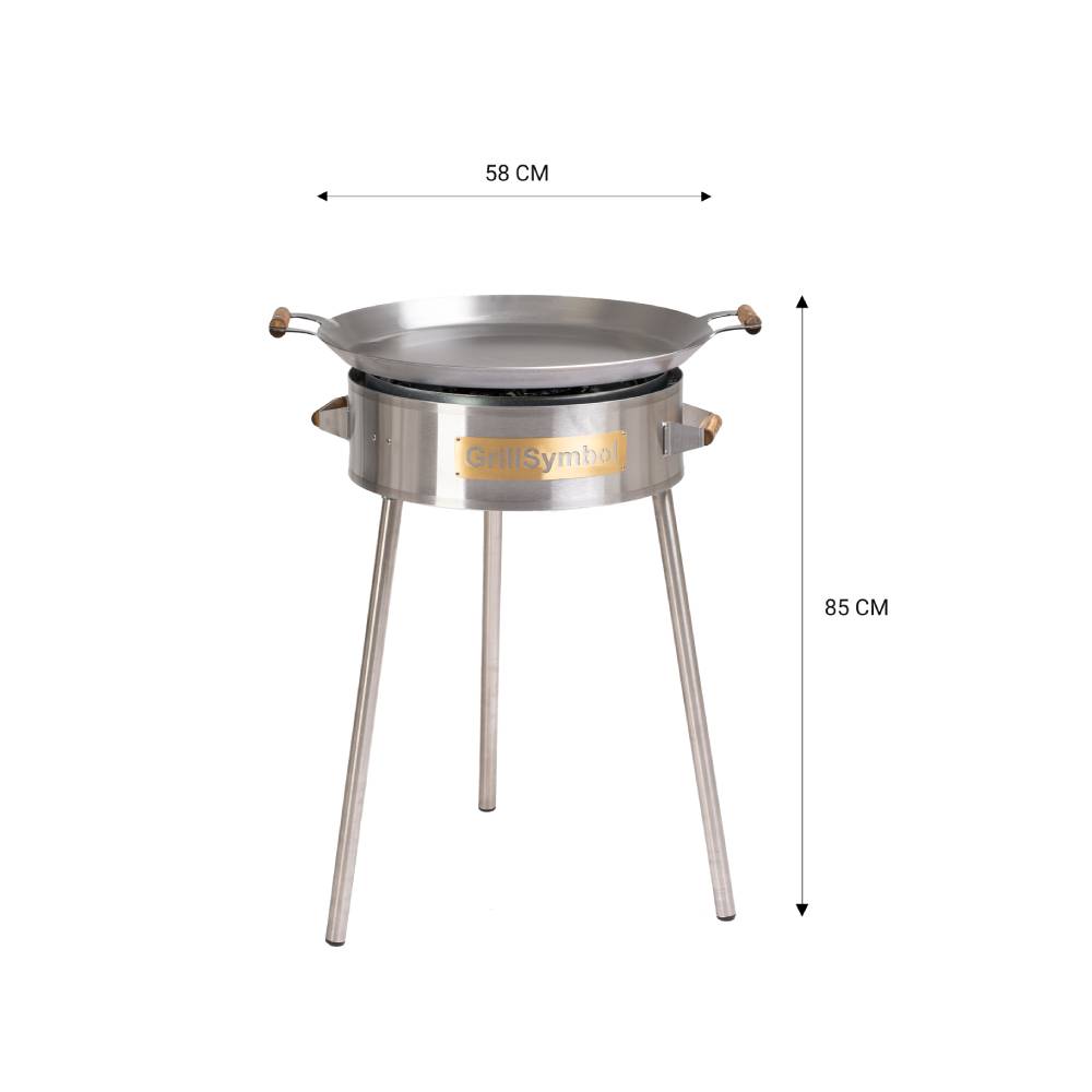 GrillSymbol stekehelle gass PRO-580, ø 58 cm