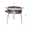 GrillSymbol stekehelle gass PRO-960 inox, ø 96 cm