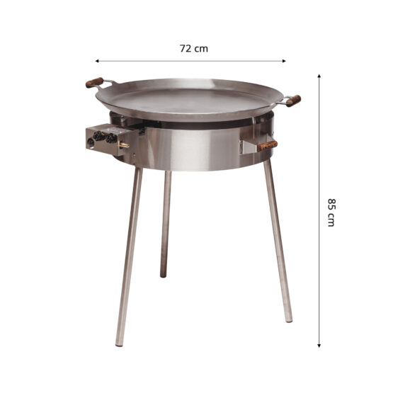 GrillSymbol stekehelle gass PRO-720, ø 72 cm