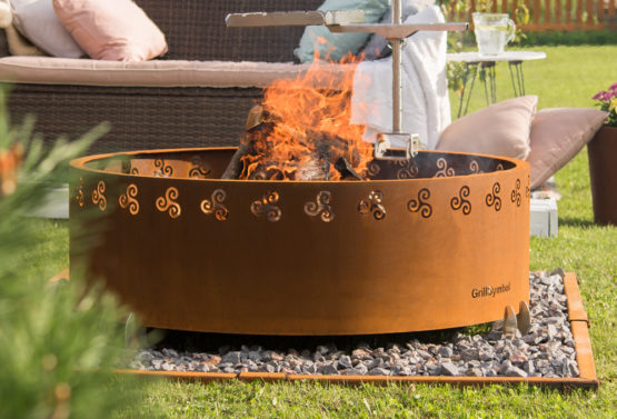 GrillSymbol cortenstål balpånne Legend ø 116 cm