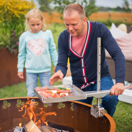 GrillSymbol cortenstål balpånne Legend ø 116 cm