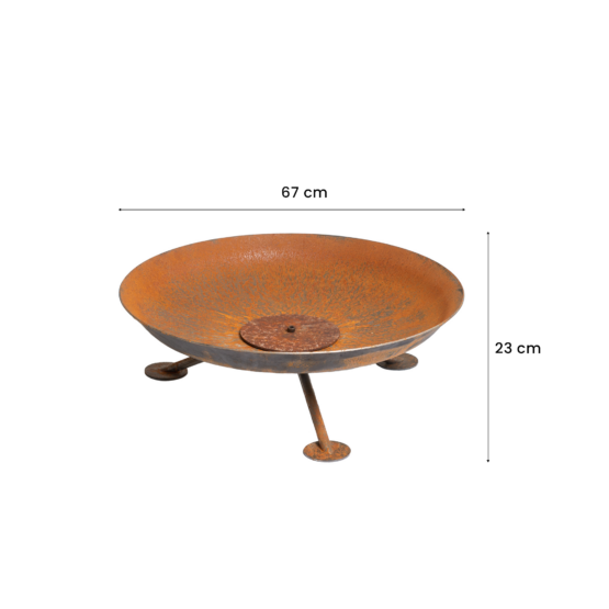 GrillSymbol cortenstål balpånne Alta ø 67 cm