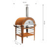 GrillSymbol pizzaovn med bord Pizzo-sett