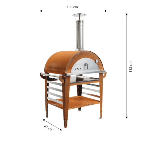 GrillSymbol pizzaovn med bord Pizzo-sett