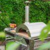 GrillSymbol pizzaovn med stort bord Pizzo-XL-sett-inox