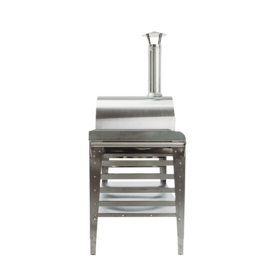 GrillSymbol pizzaovn med stort bord Pizzo-XL-sett-inox