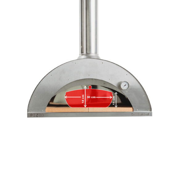 GrillSymbol vedfyrt pizzaovn Pizzo-inox