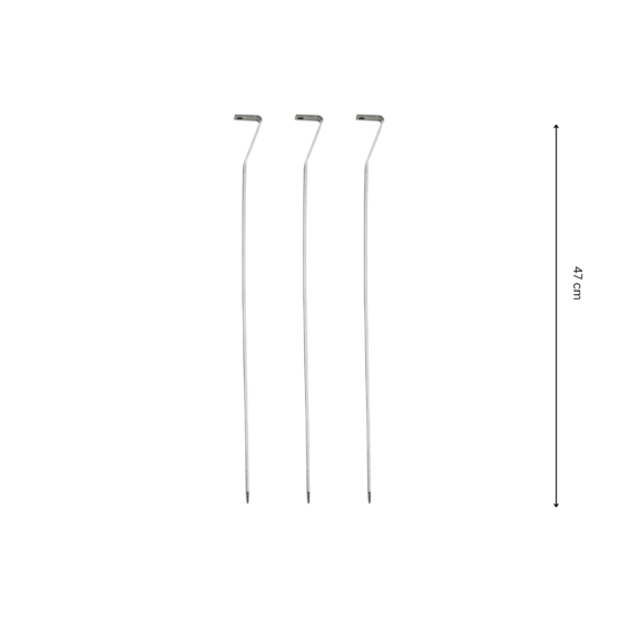 GrillSymbol grillspyd 3 stk x 47 cm