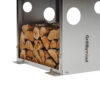 GrillSymbol vedstativ WoodStock inox, størrelse L 60*37*170 cm