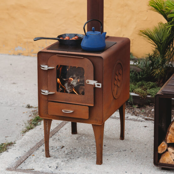 GrillSymbol cortenstål utepeis Amigo.