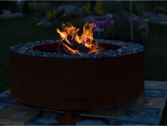 GrillSymbol cortenstål balpånne Luna ø 119 cm