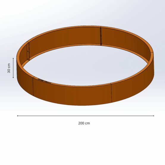 Petteri Wiimaa multifunksjonell støttering til blomsterbed eller bålpanne H30 cm, ø 200 cm Petteri Wiimaa multifunksjonell støttering til blomsterbed eller bålpanne H30 cm, ø 200 cm