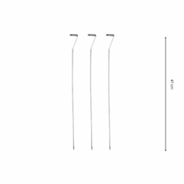 GrillSymbol grillspyd 3 stk x 47 cm